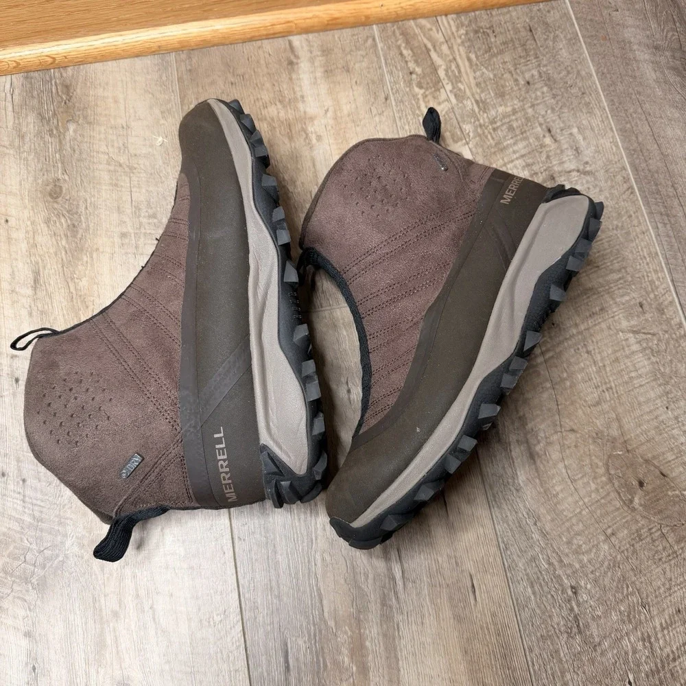 Merrell Men's Thermo Kiruna Mid Zip Waterproof Medium Insulated Sz-U.S 8.5 Brown